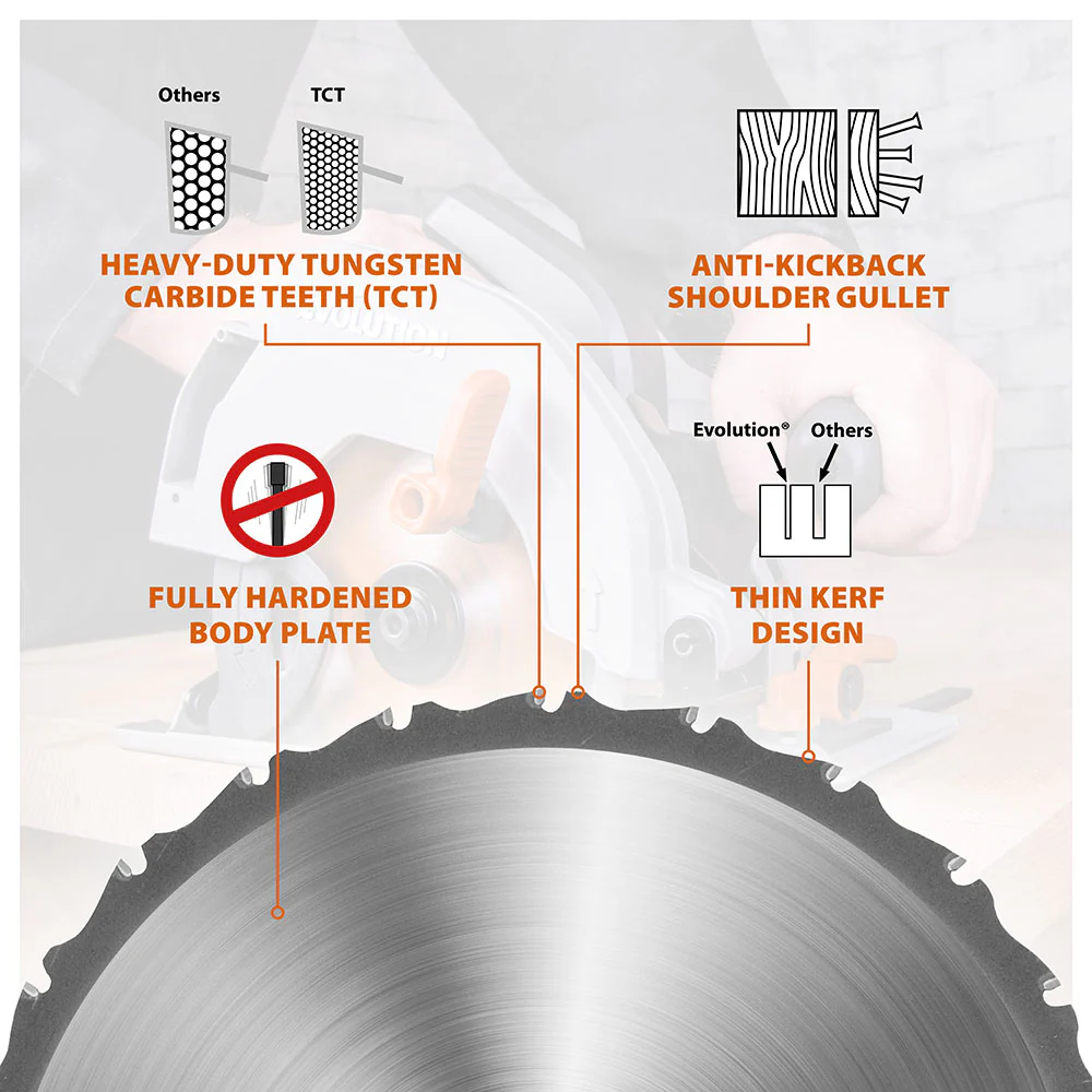 Evolution 165mm Multi-Material Cutting 18T Blade - Image 5