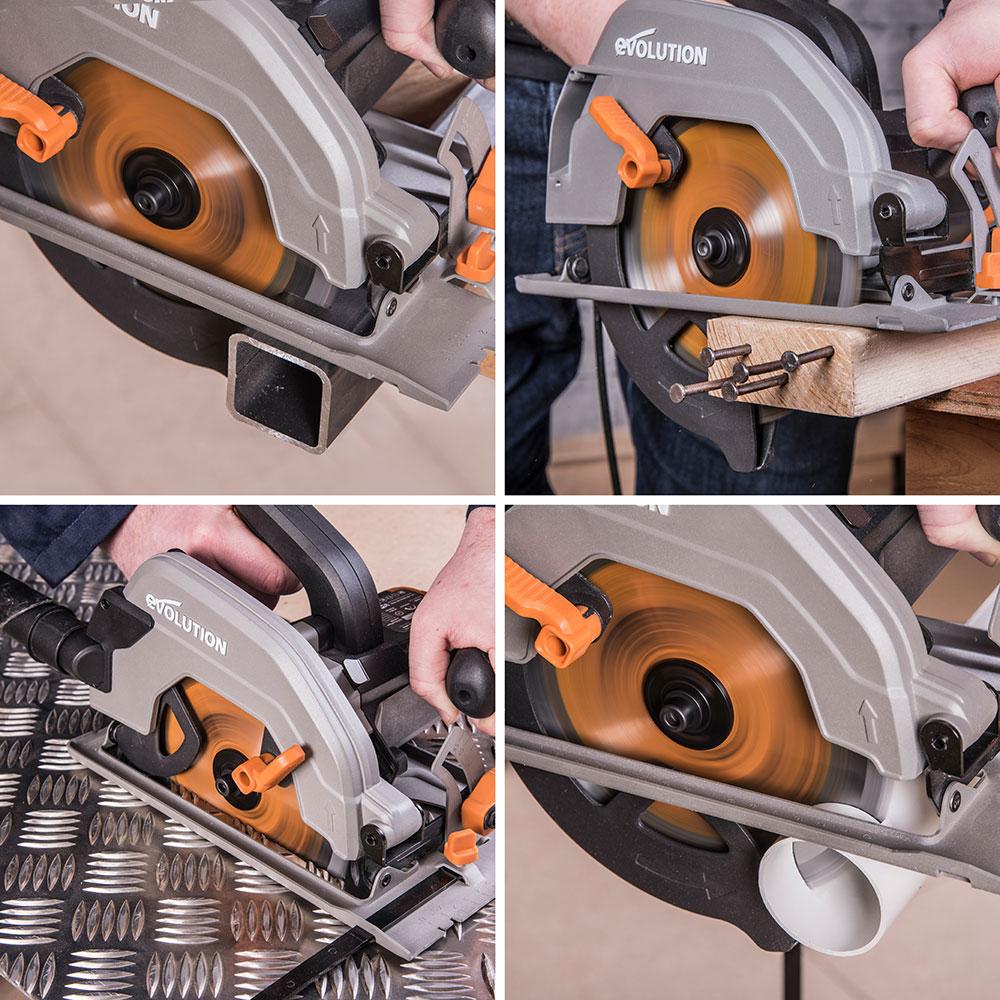 Evolution 185mm Multi-Material Cutting 20T Mitre Saw Blade - Image 3