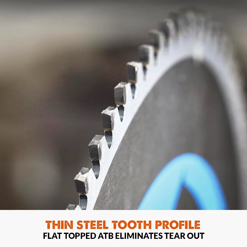 Evolution 255mm Thin Steel Mitre Saw Blade 70T - Image 3