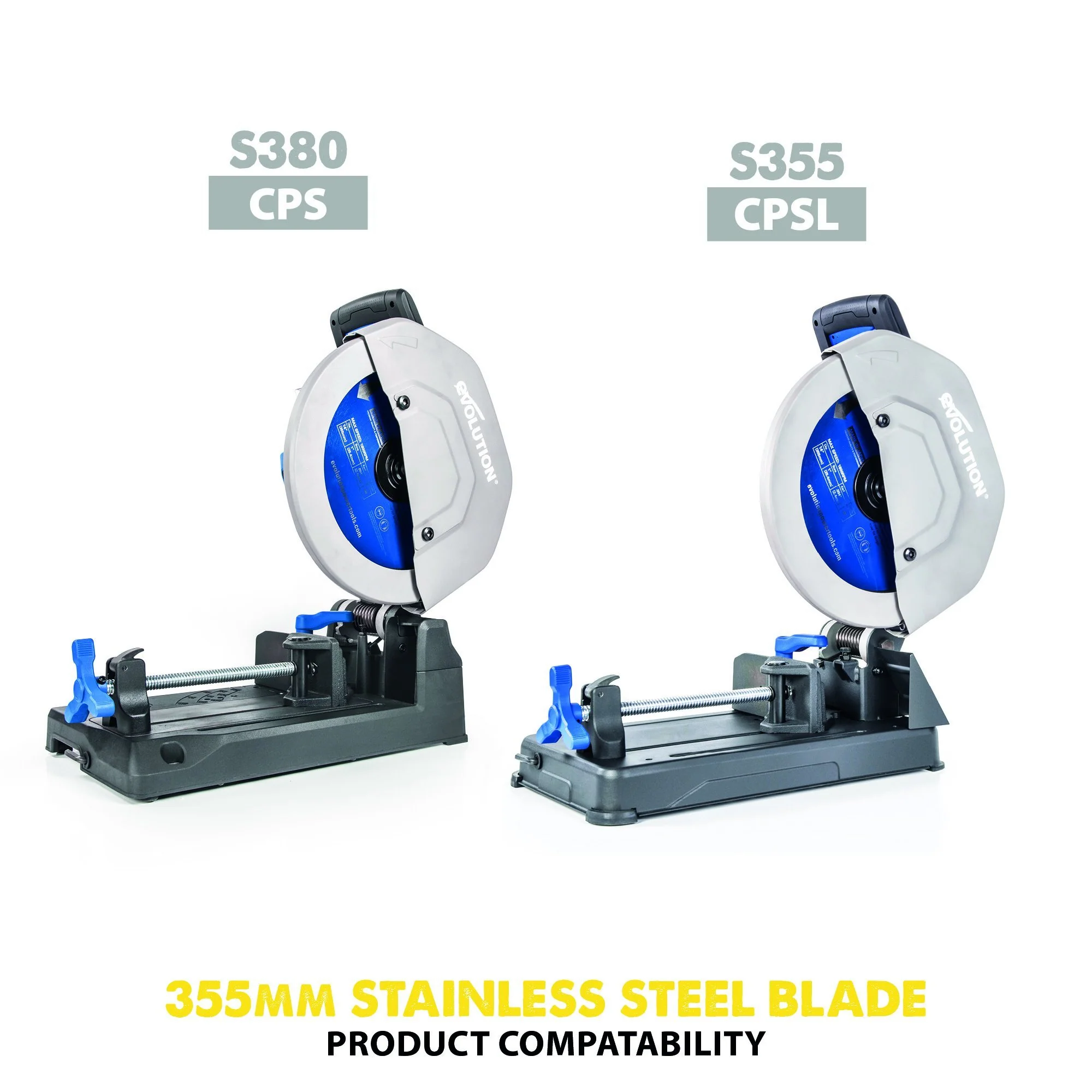 Evolution 355mm Stainless Steel Cutting 90T Chop Saw Blade - Image 5