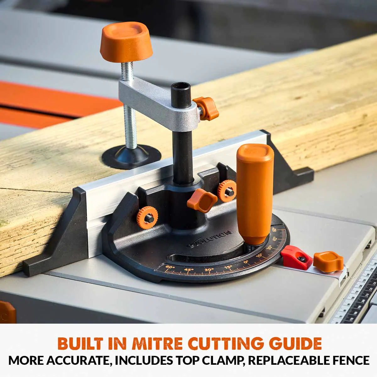 Evolution R255TBL+ 230v Portable Jobsite Table Saw with 255mmTCT Multi-material Blade - Image 14