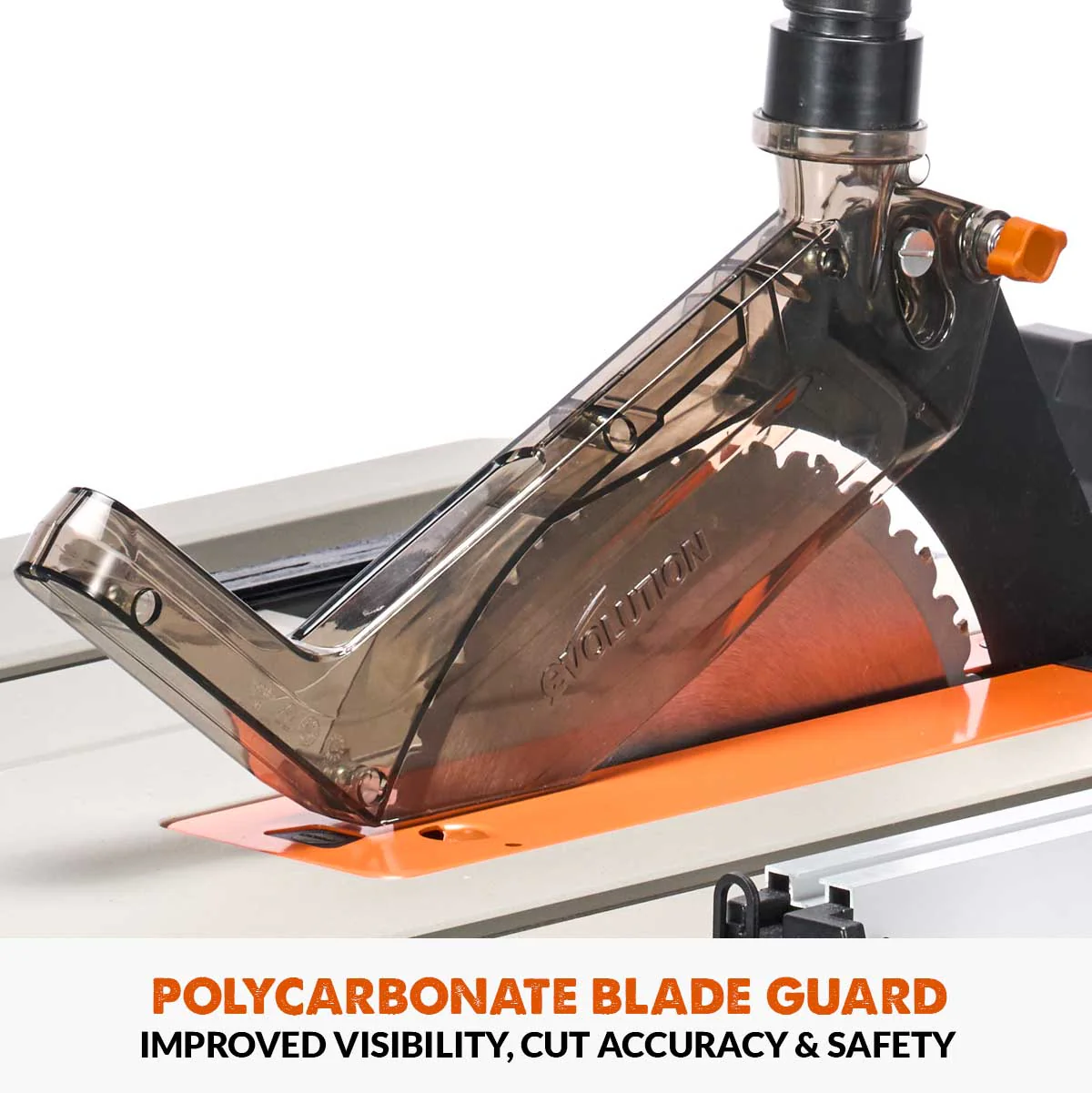 Evolution R255TBL+ 230v Portable Jobsite Table Saw with 255mmTCT Multi-material Blade - Image 19