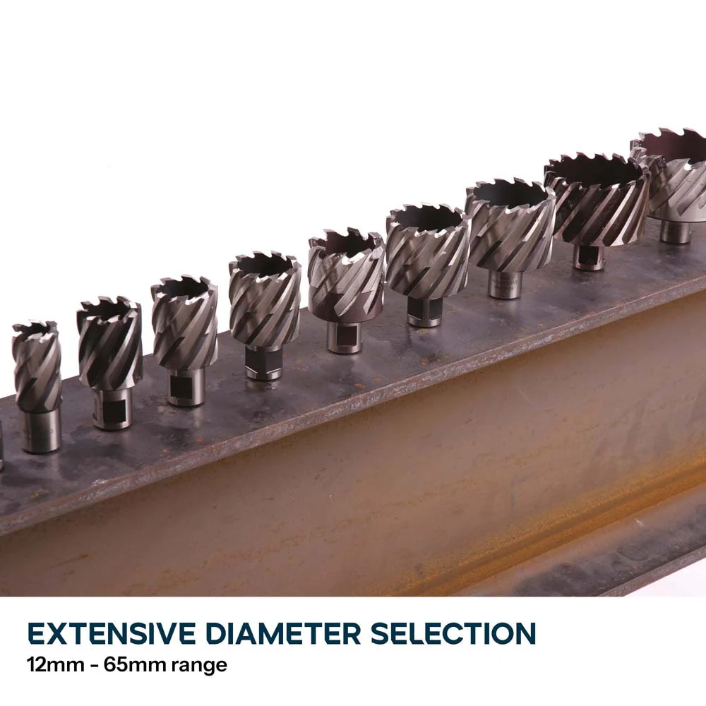 Evolution Cyclone Annular Mag Drill Cutters 12-65mm Width  (25mm Max Depth) - Image 2