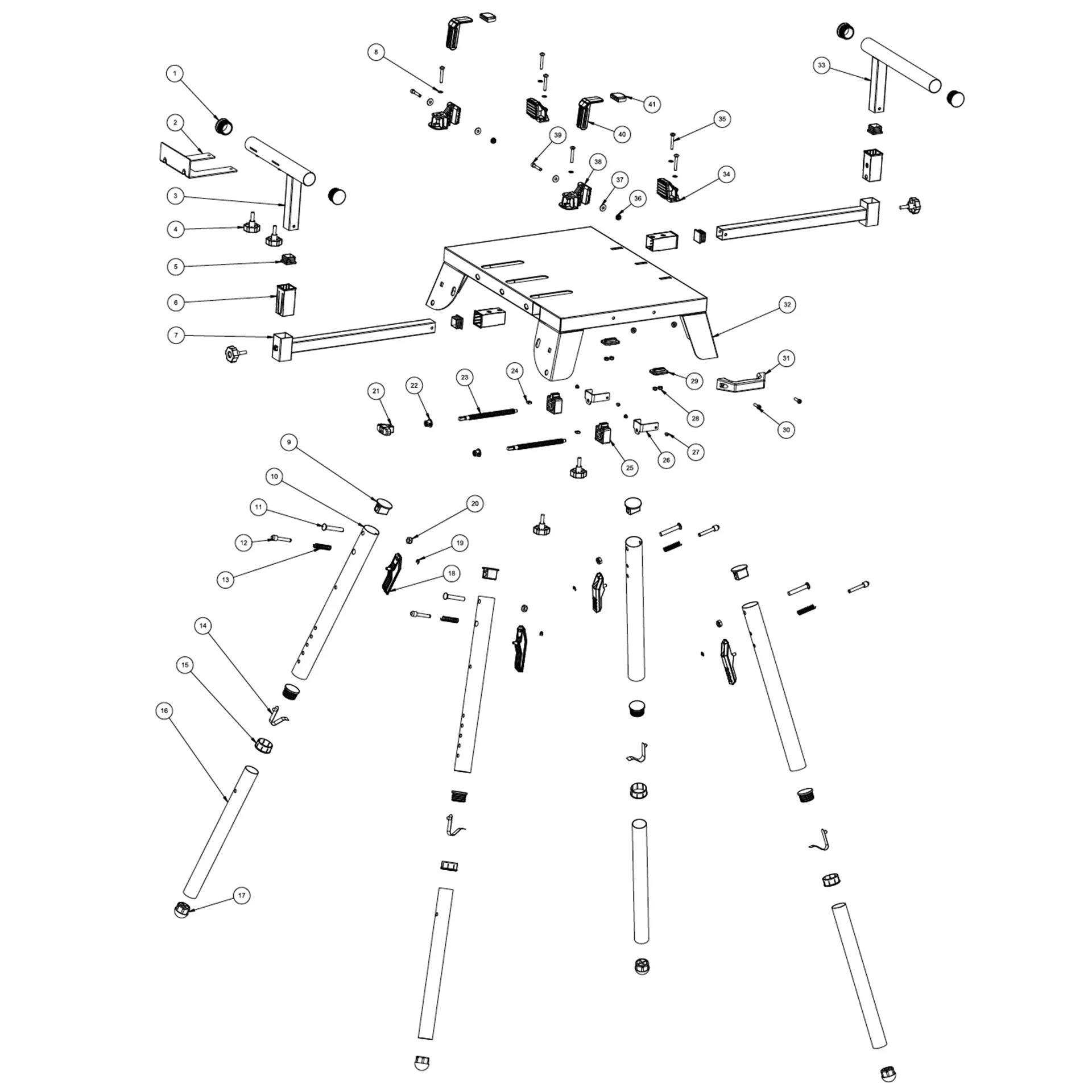 Evolution Chop Saw Stand Spare Parts - Image 2
