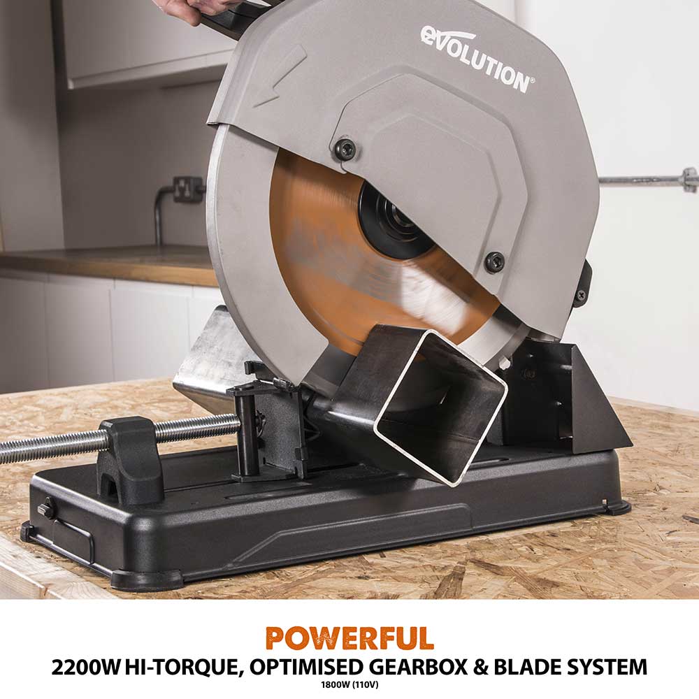 Evolution R355CPS 355mm Chop Saw and Chop Saw Stand Bundle - Image 6