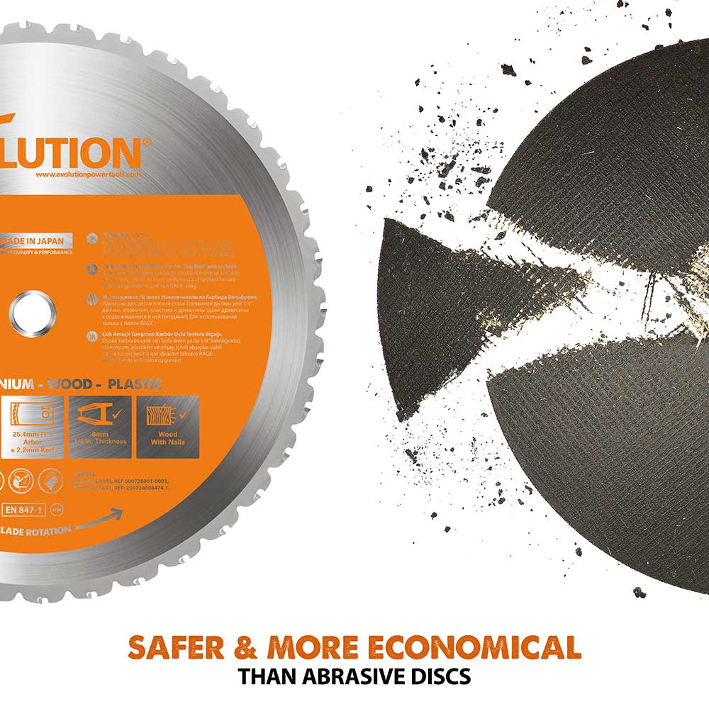 Evolution R355CPS 355mm Chop Saw and Chop Saw Stand Bundle - Image 8
