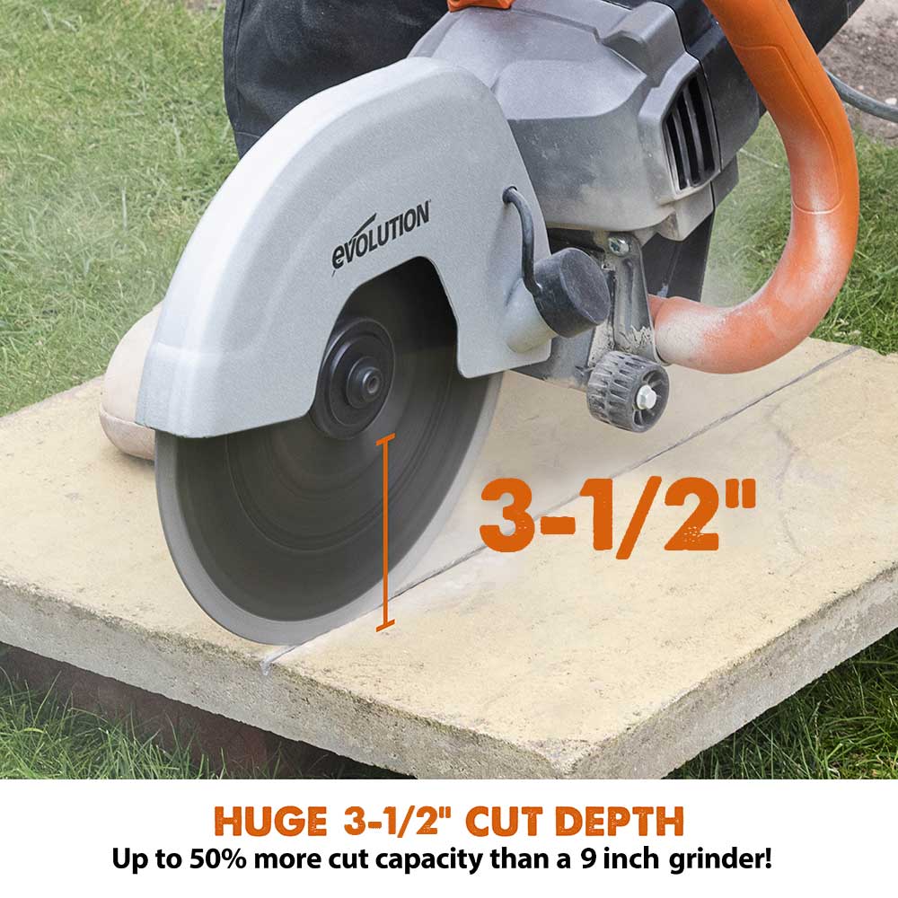 Evolution 230mm General Purpose Diamond Disc Cutter Blade, 22.2mm Bore - Image 3