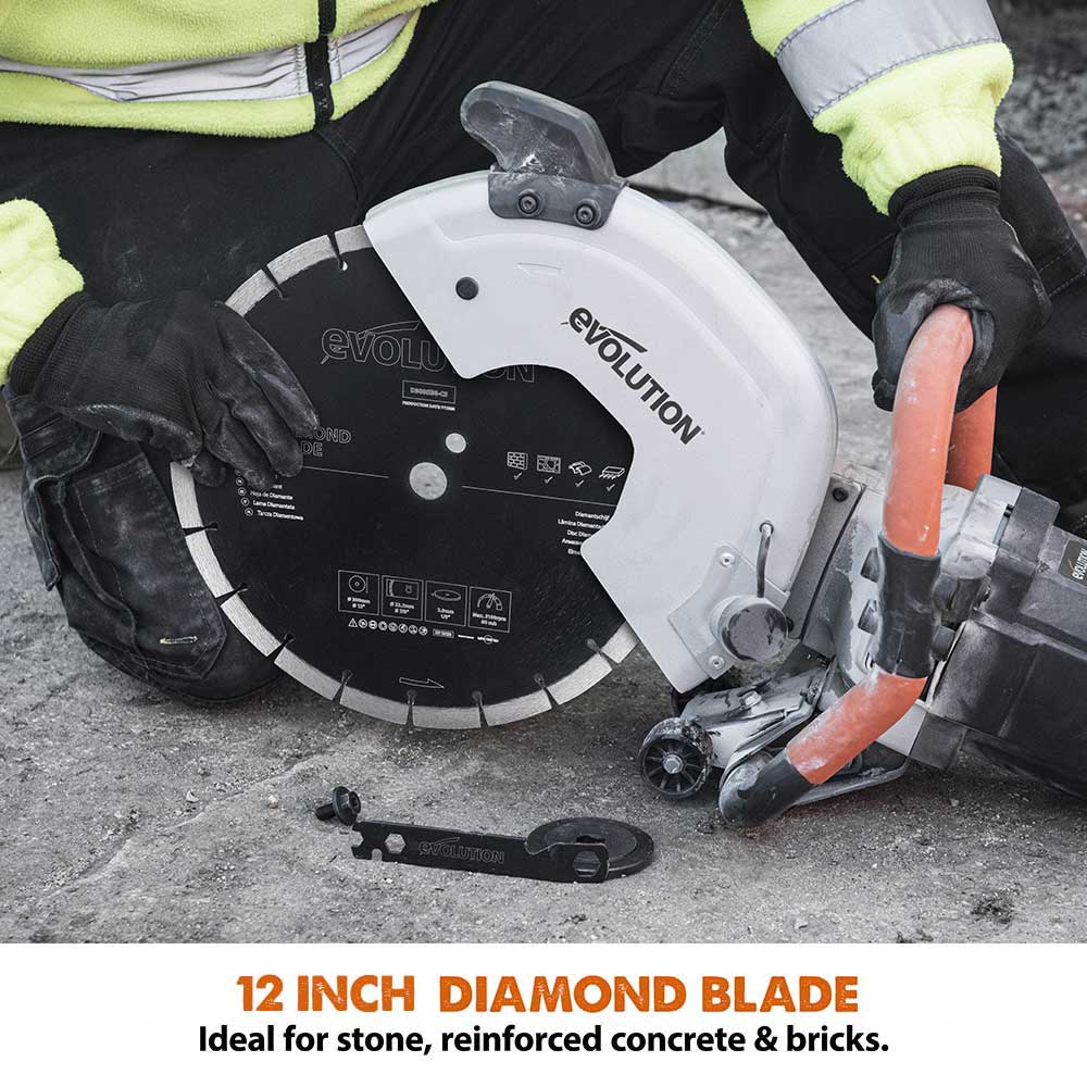 Evolution 300mm General Purpose Diamond Disc Cutter Blade, 22.2mm Bore - Image 3