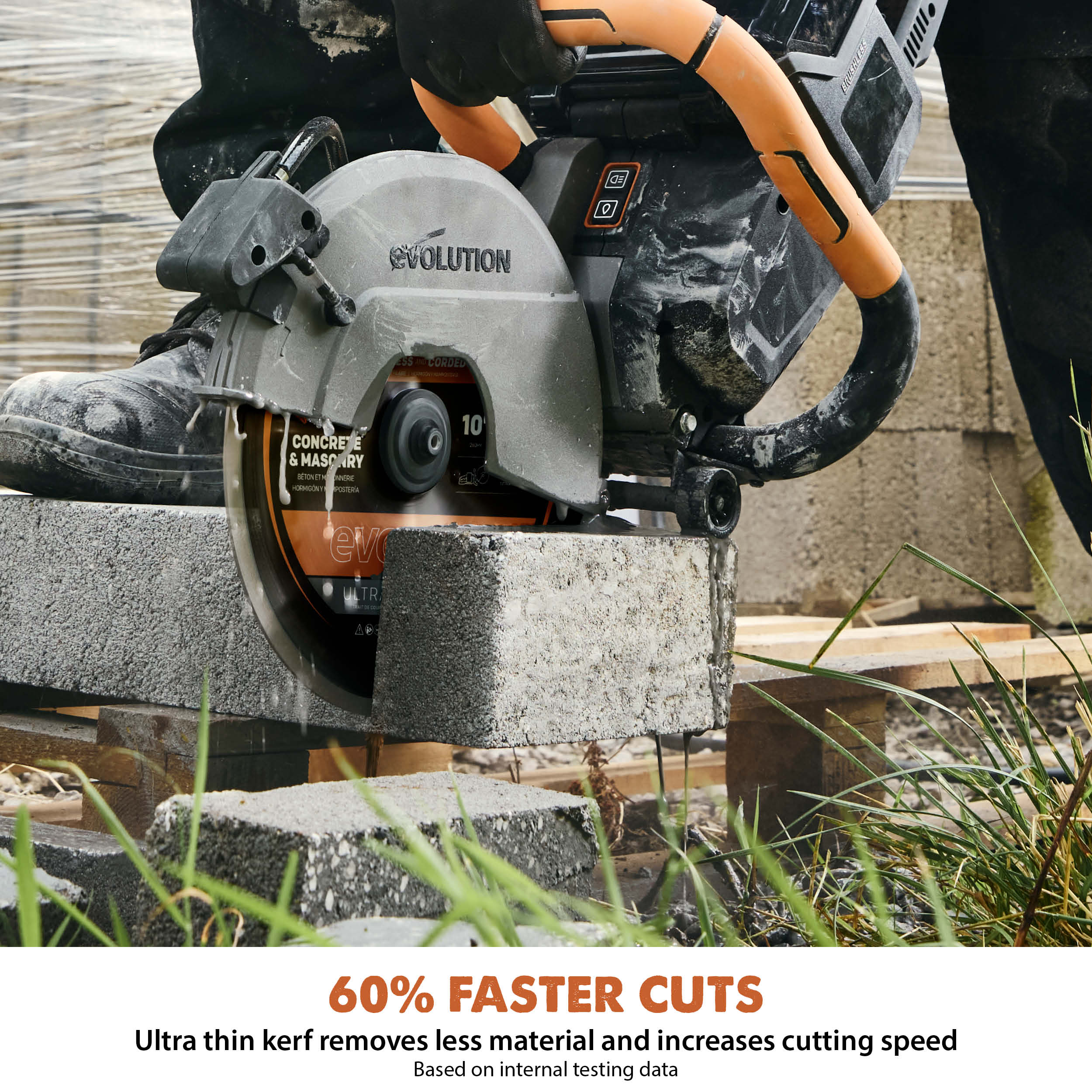 Evolution EVOMAX 260mm Ultra Think Kerf, Premium Diamond Disc Cutter Blade, 22.2mm Bore - Image 5