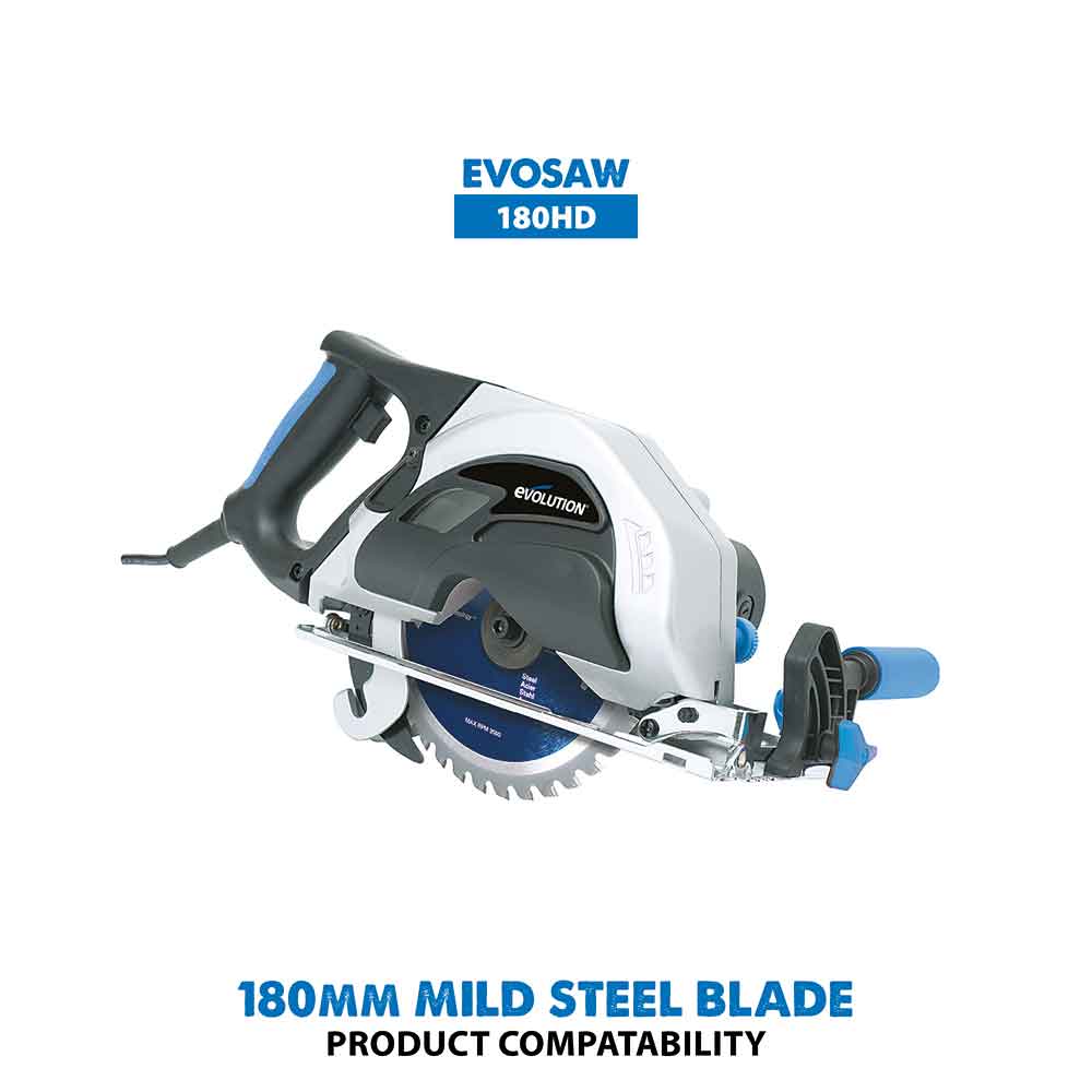 Evolution 180mm Mild Steel Cutting 36T Blade (For Circular Saws & Chop Saws Only) - Image 5