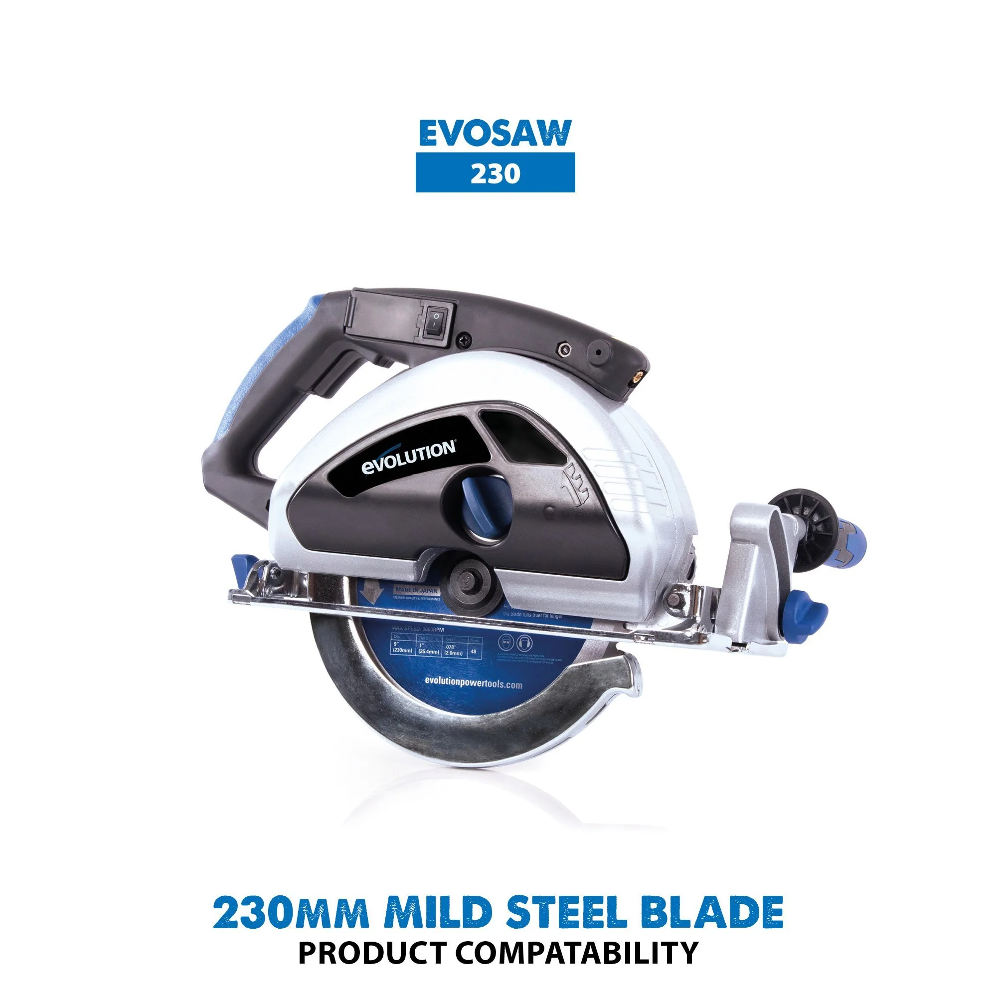 Evolution 230mm Mild Steel Cutting 48T TCT Circular Saw Blade - Image 7