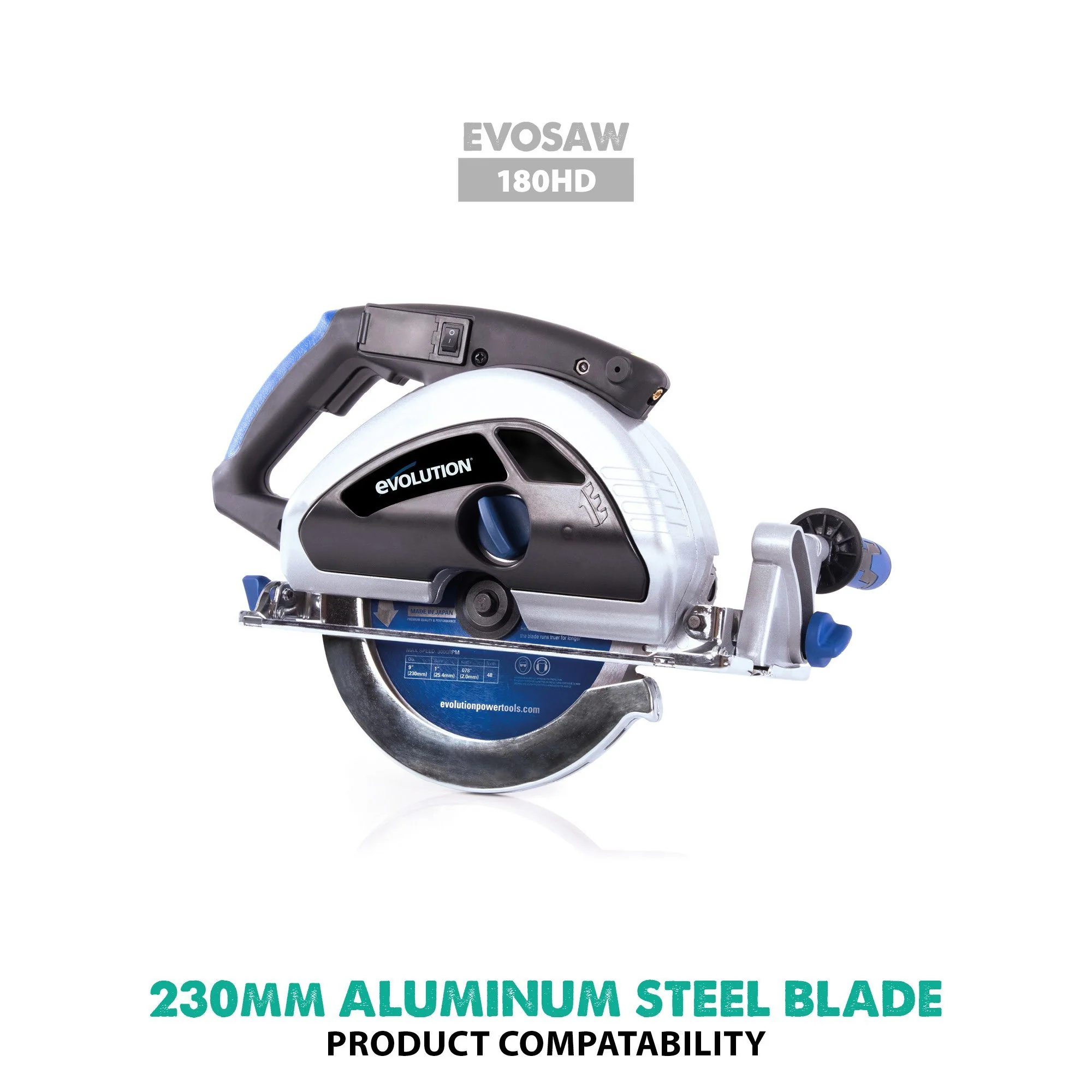 Evolution 230mm Aluminium Cutting 80T TCT Circular Saw Blade - Image 5