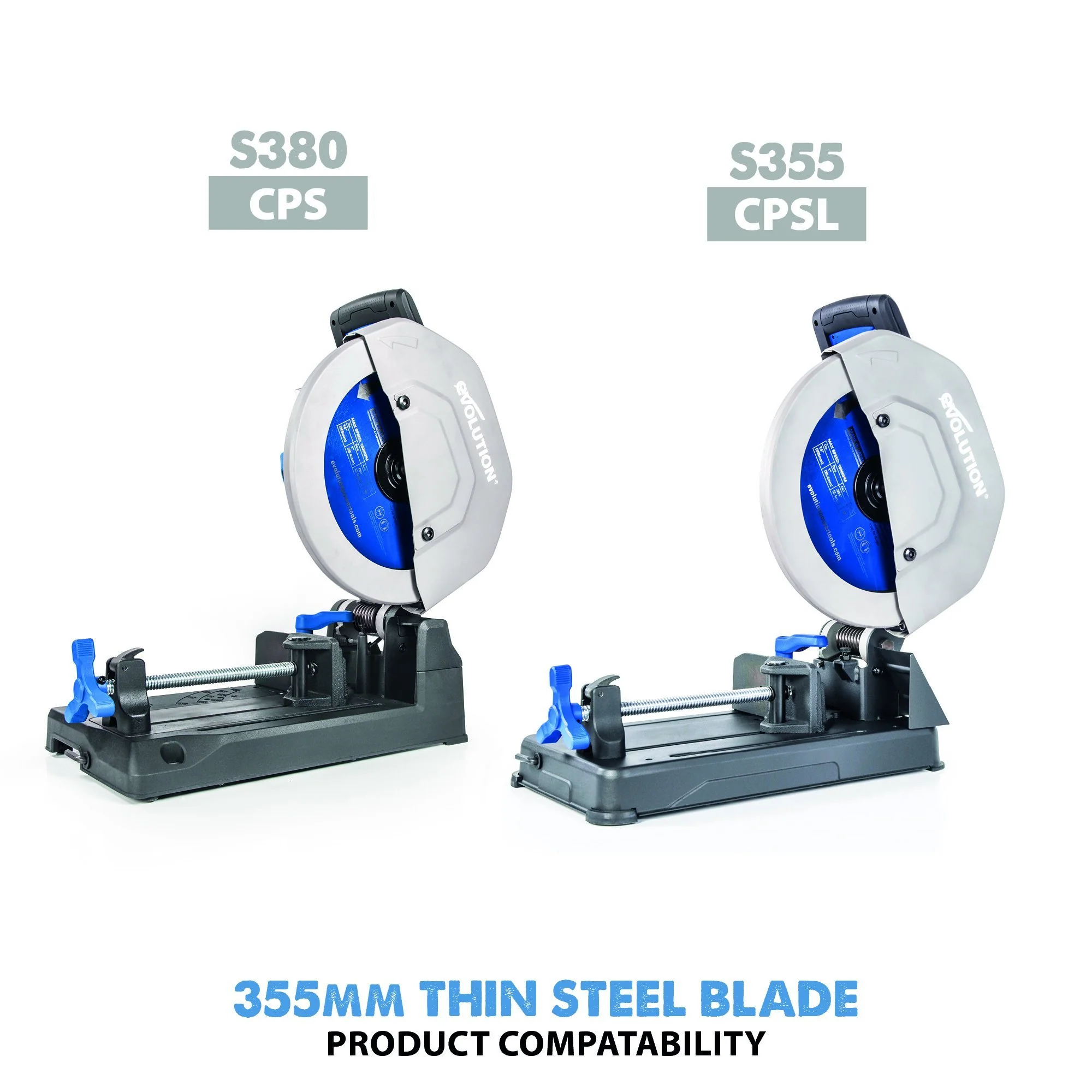 Evolution 355mm Thin Steel Cutting 90T TCT Chop Saw Blade - Image 4
