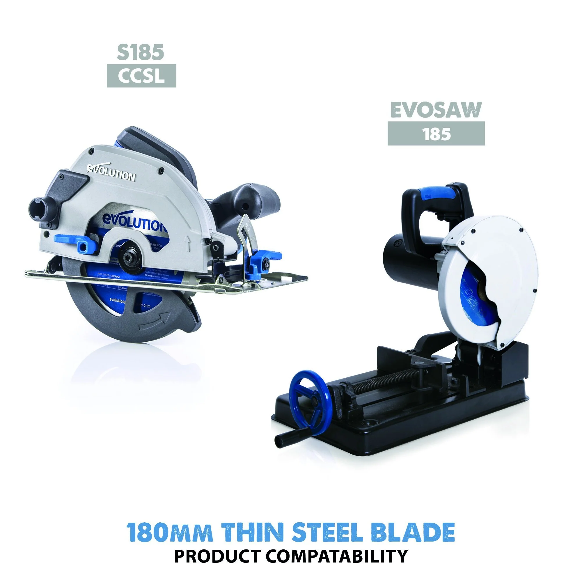 Evolution 180mm Thin Steel Cutting 68T TCT Circular Saw Blade - Image 4