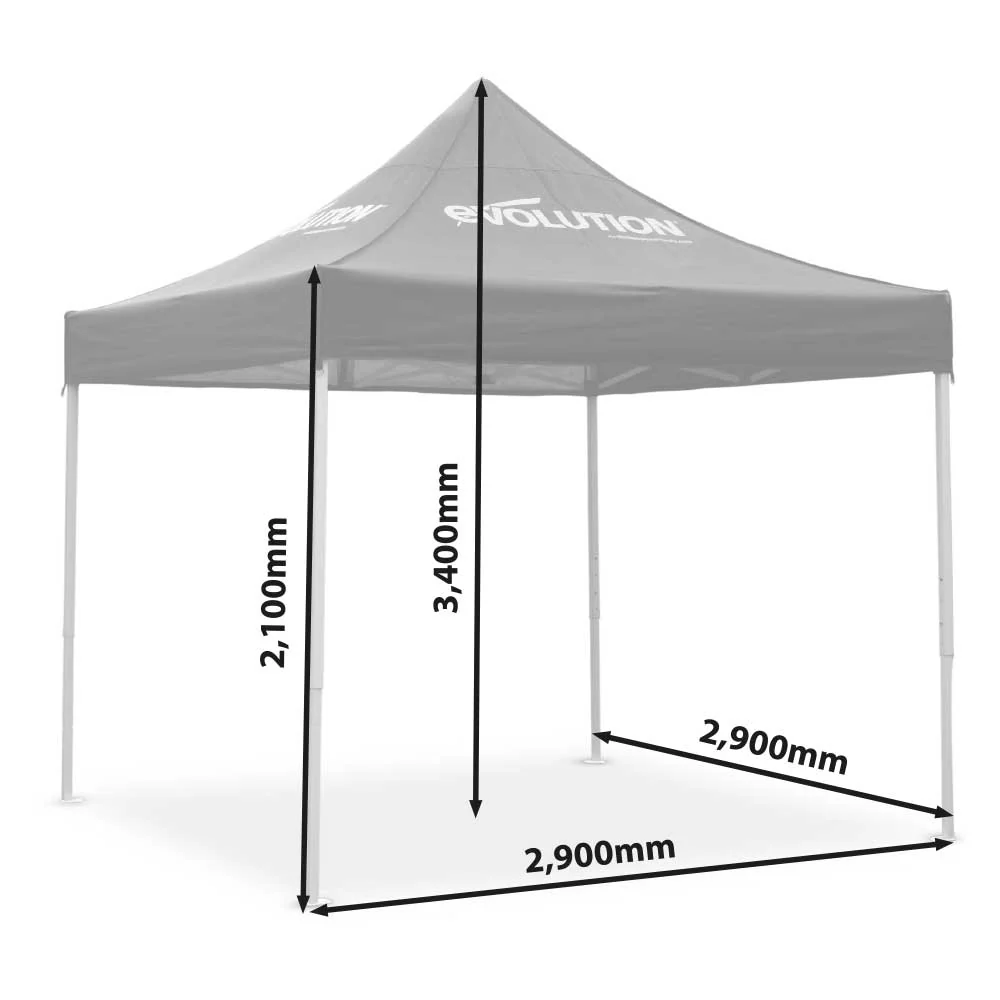 Evolution 3x3m 4-Season Pop-up Gazebo Workspace - Image 5