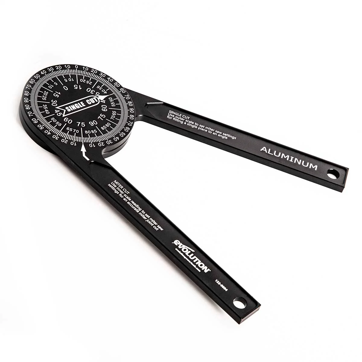 360 Degree Aluminium Mitre Saw Protractor from Evolution