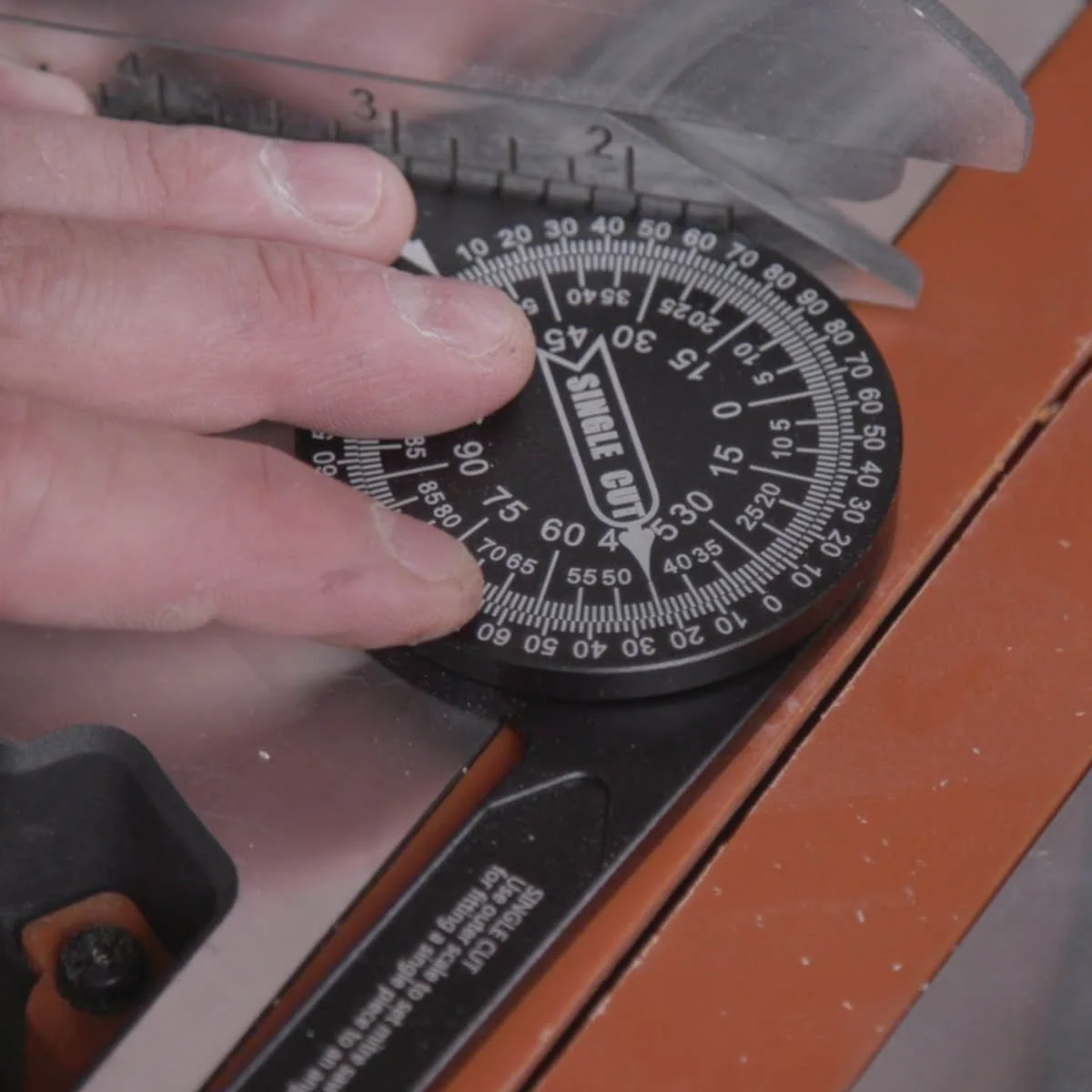 360 Degree Aluminium Mitre Saw Protractor from Evolution - Image 10