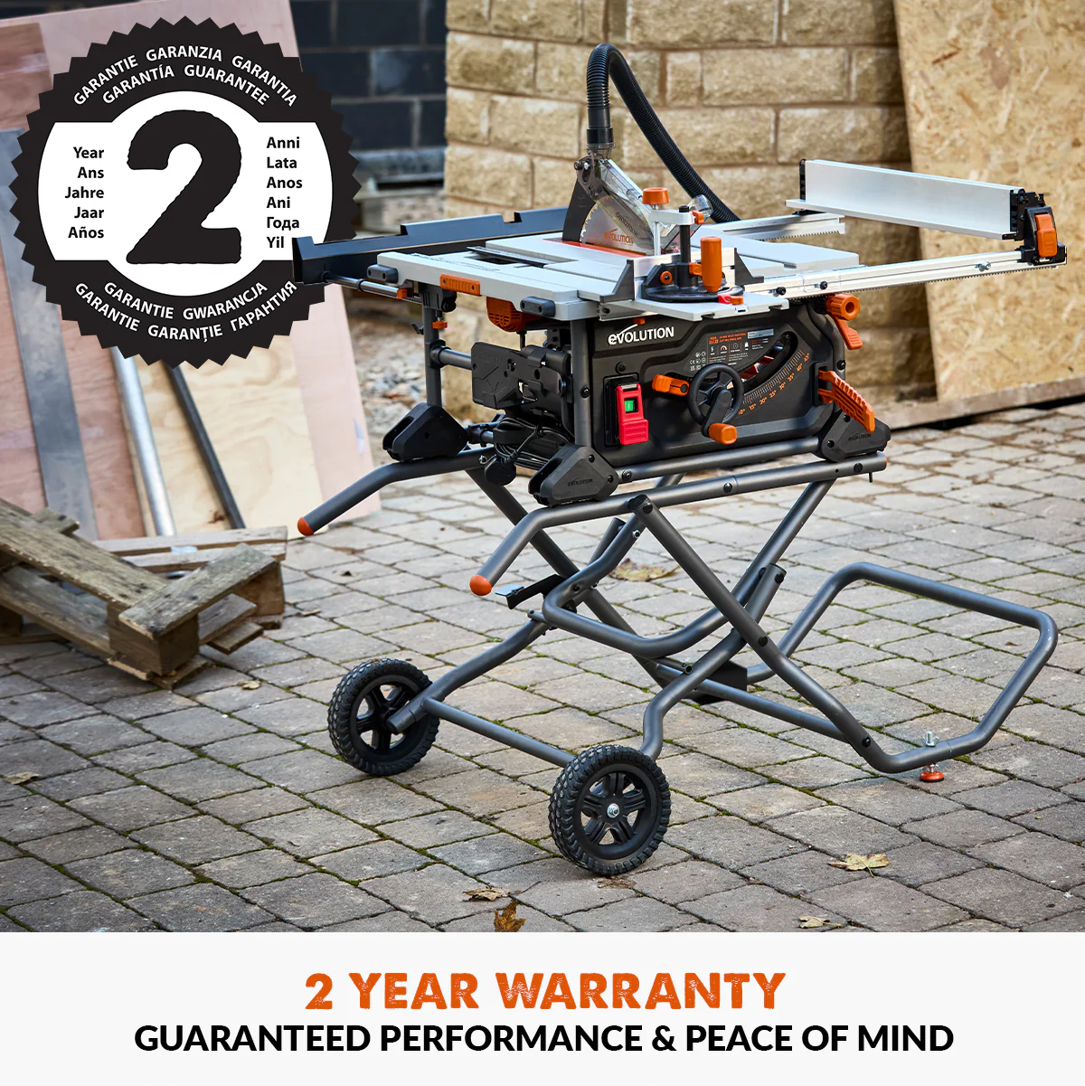 Evolution Compact Folding Wheeled Stand For R255TBL Table Saw - Image 3
