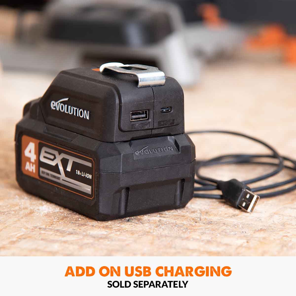 Evolution Cordless R18BAT-Li2 2Ah Li-Ion Battery 18v EXT - Image 8