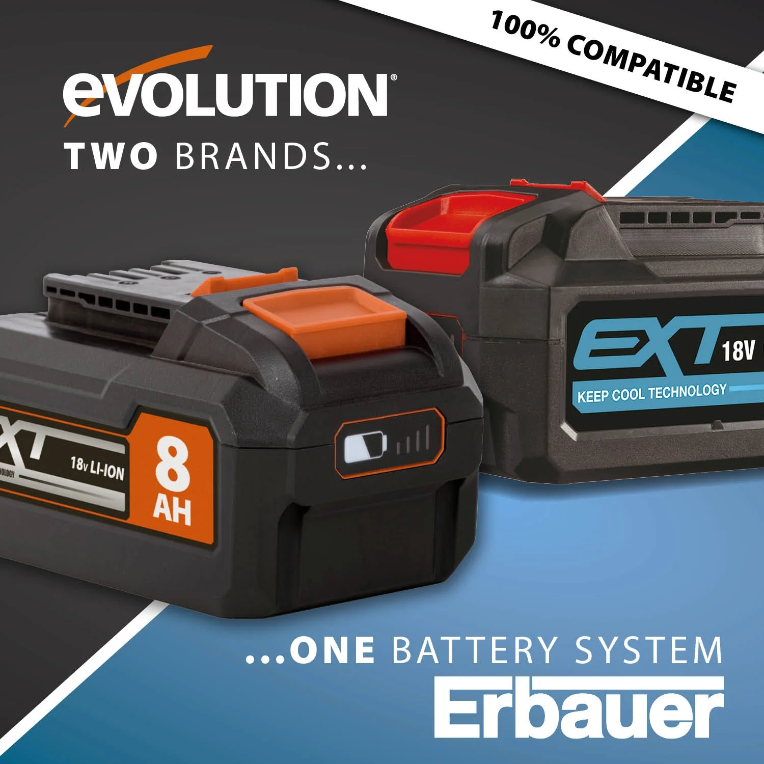 Evolution Cordless R18BAT-Li5 5Ah Li-Ion Battery 18v EXT - Image 8