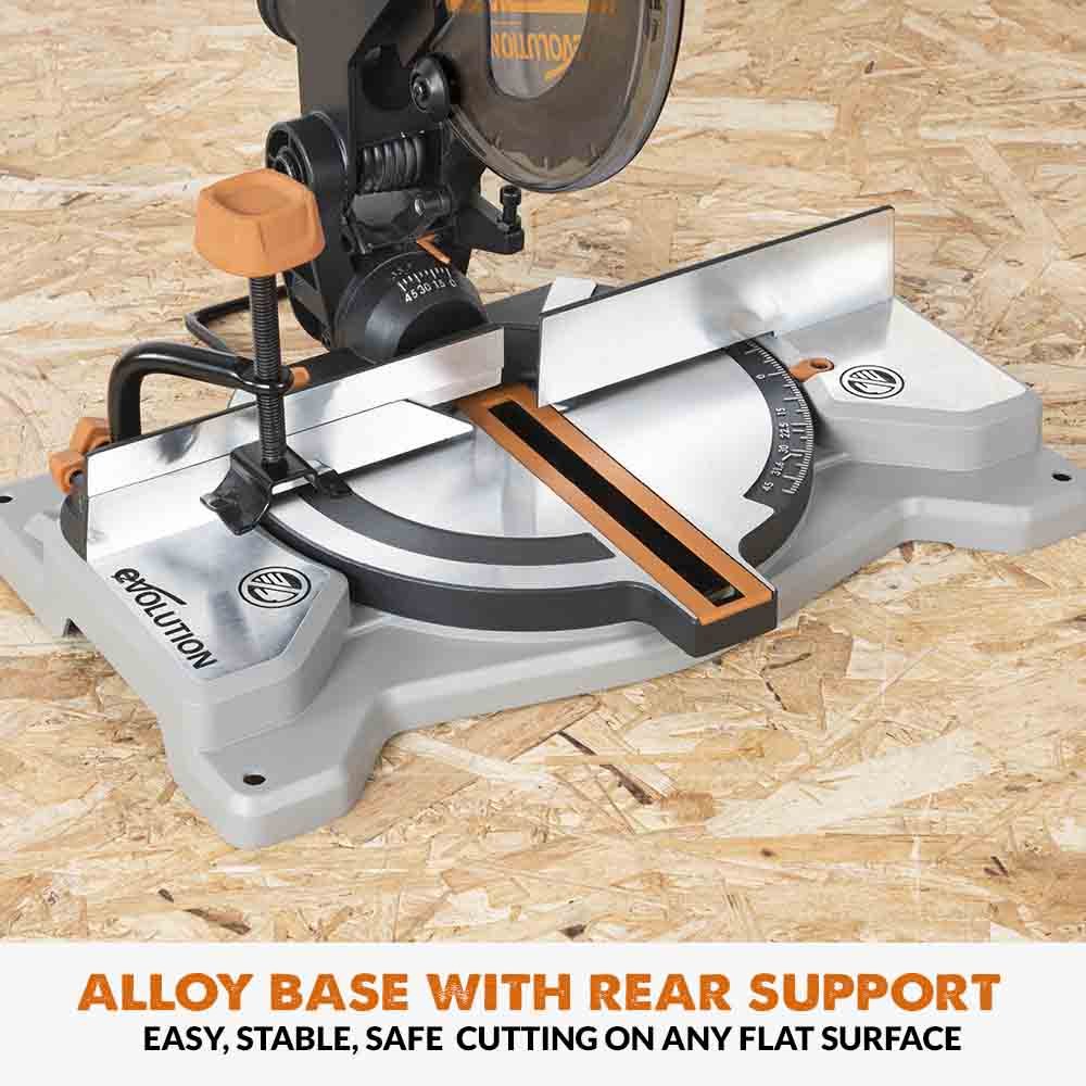 Evolution Cordless R185CMS-Li 185mm Compound Mitre Saw & Saw Horse Bundle - Image 7