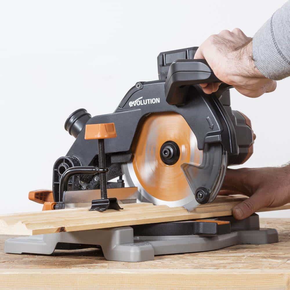 Evolution Cordless R185CMS-Li 185mm Compound Mitre Saw & Stand Bundle - Image 2
