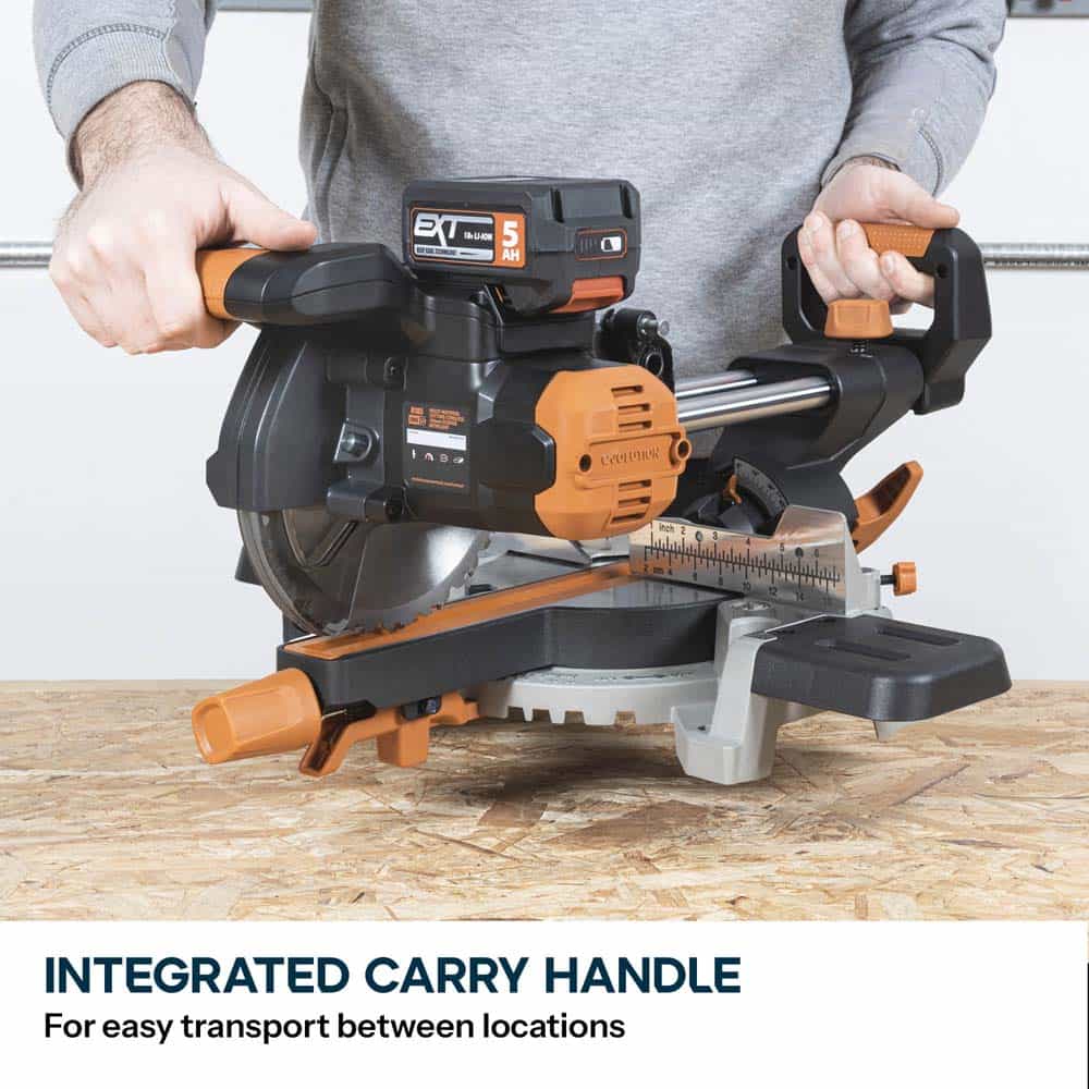 Evolution Cordless R185SMS-Li 185mm Sliding Mitre Saw & Stand Bundle - Image 9