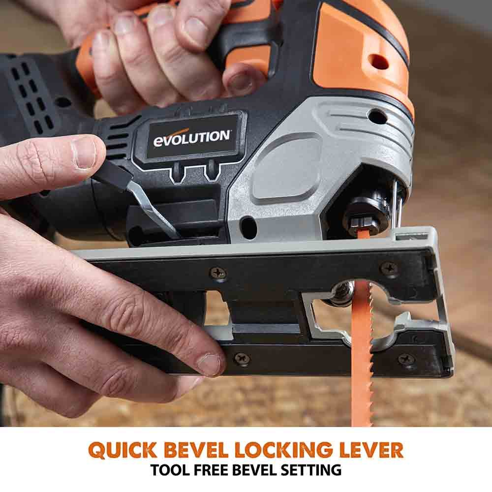 Evolution Cordless R90JGS-Li Jigsaw 18v Li-Ion EXT Inc Multi-Material Blades - Image 6