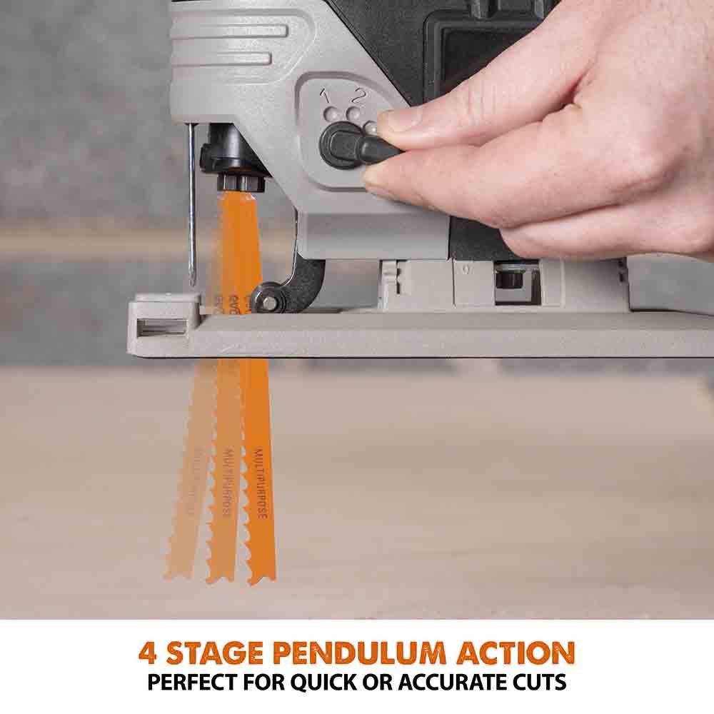 Evolution Cordless R90JGS-Li Jigsaw 18v Li-Ion EXT Inc Multi-Material Blades - Image 8