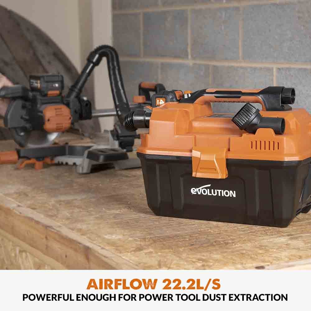 Evolution Cordless R11VAC-Li Wet And Dry Workshop Vacuum 18v Li-Ion EXT - Image 7