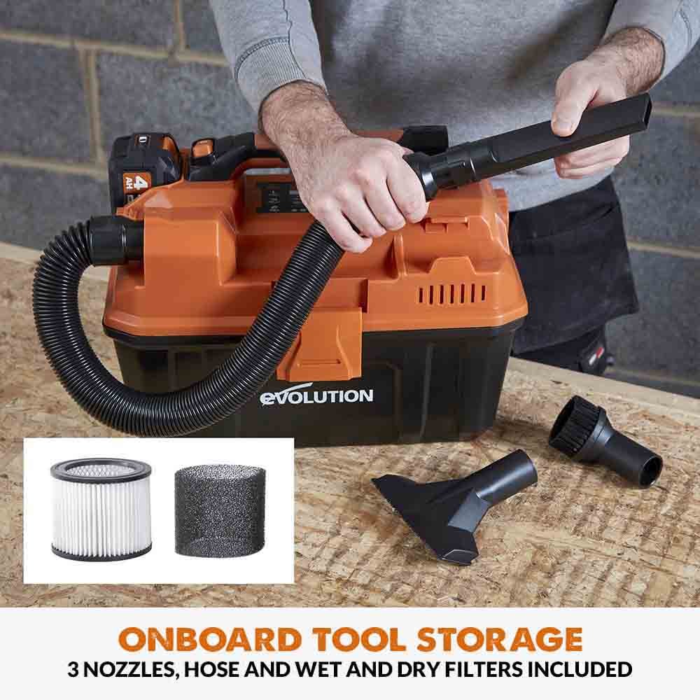 Evolution Cordless R11VAC-Li Wet And Dry Workshop Vacuum 18v Li-Ion EXT - Image 9