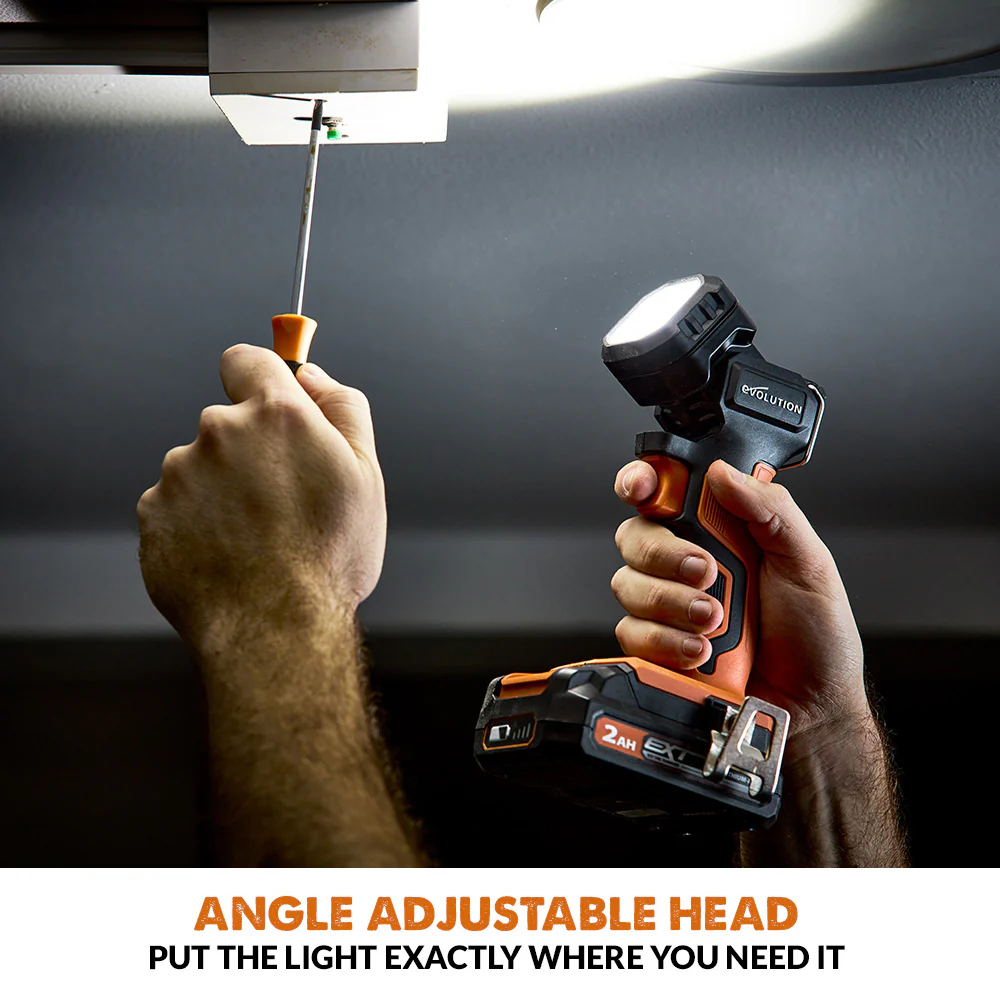 Evolution Cordless R1000TOR-Li 1000 Lumen Work Torch 18v Li-Ion EXT - Image 2