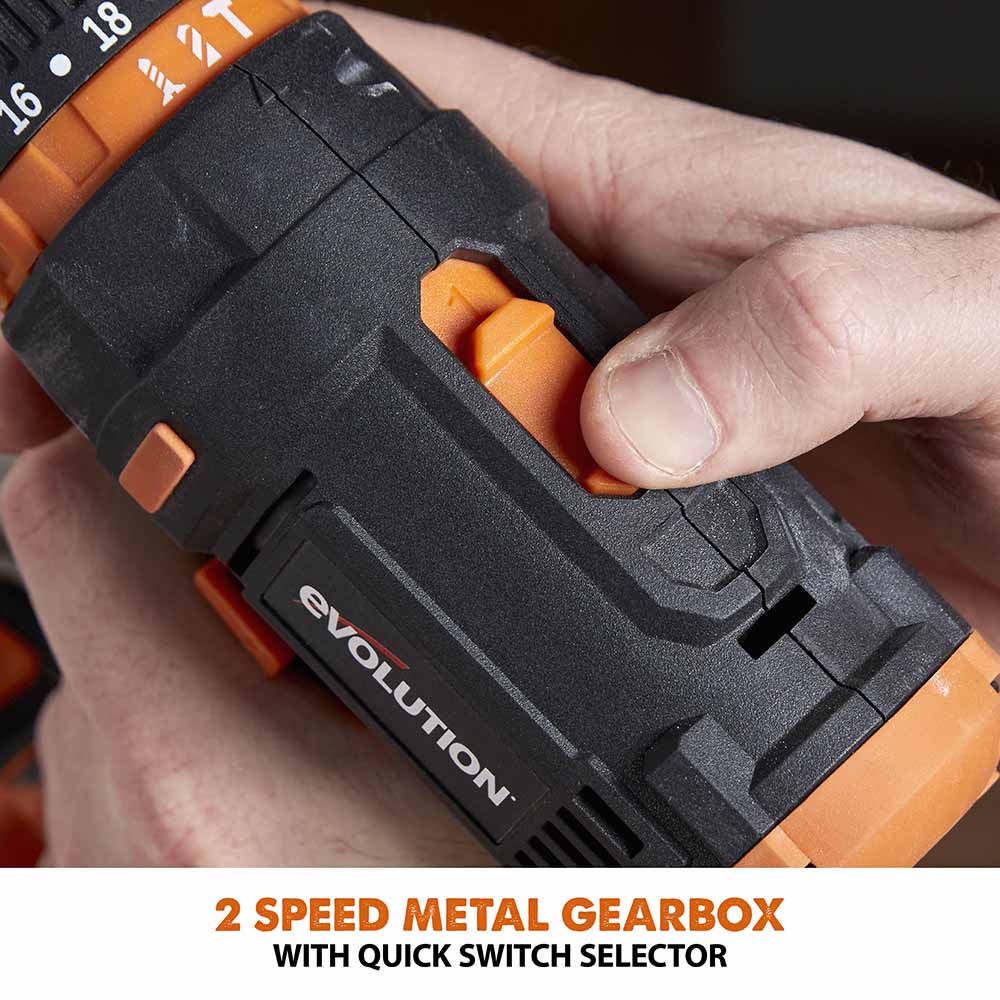 Evolution Cordless R13CMB-Li Combi Drill Driver 18v Li-Ion EXT - Image 9