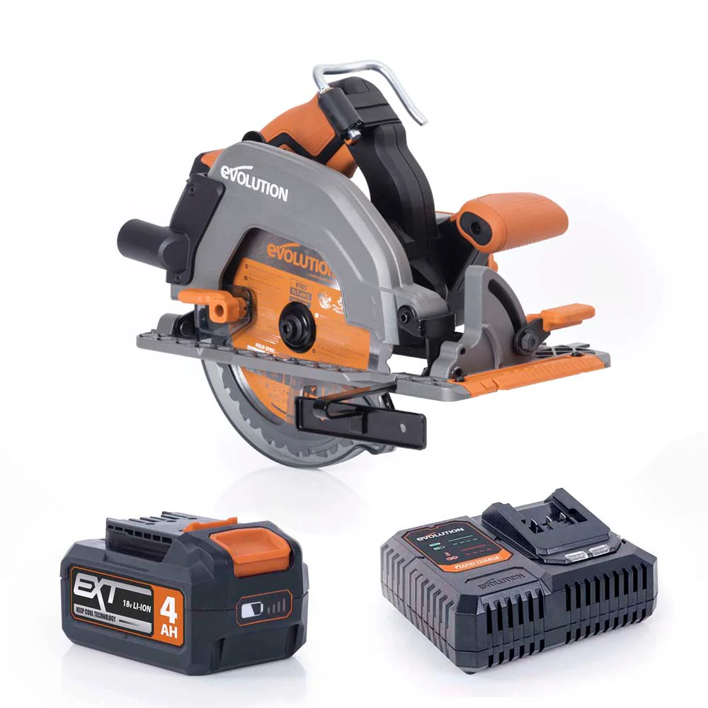 Cordless Evolution R185CCS-Li 185mm Li-Ion EXT 18v Brushless Circular Saw With Multi-Material Blade - Image 13