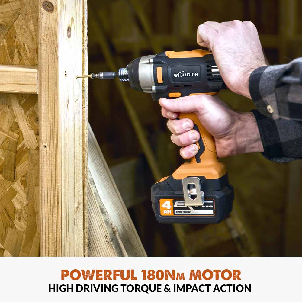 Evolution Cordless R180IDR-Li Impact Driver 18v Li-Ion EXT - Image 4