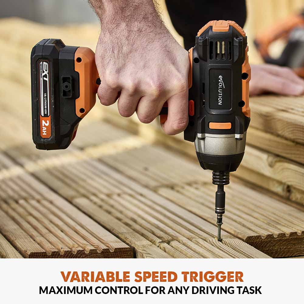 Evolution Cordless R180IDR-Li Impact Driver 18v Li-Ion EXT - Image 5