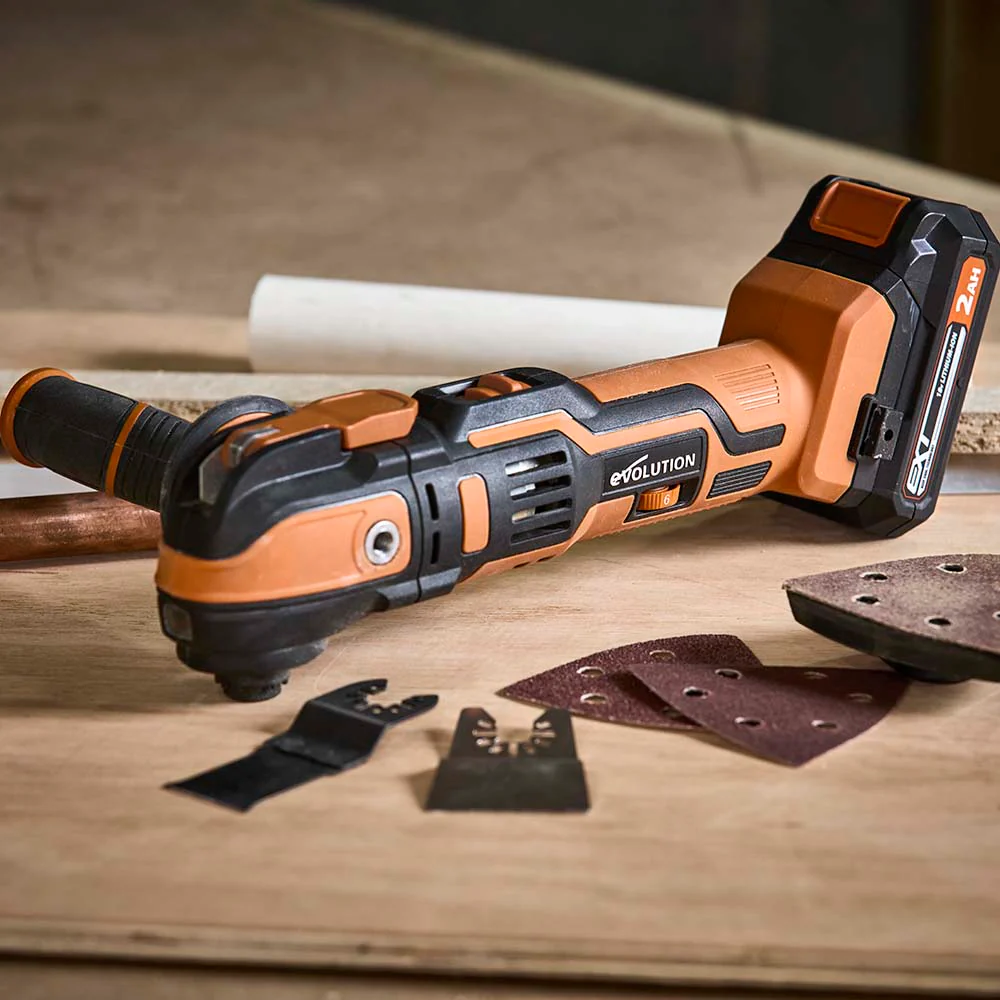 Evolution Cordless R18MLT-Li Multi-Tool 18v Li-Ion EXT With Accessory Kit - Image 3