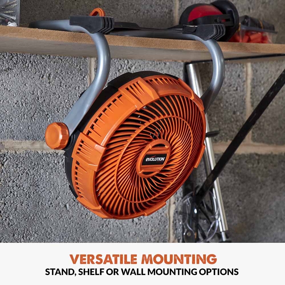 Evolution Cordless R240FAN-Li Work Fan 18v Li-Ion EXT - Image 4