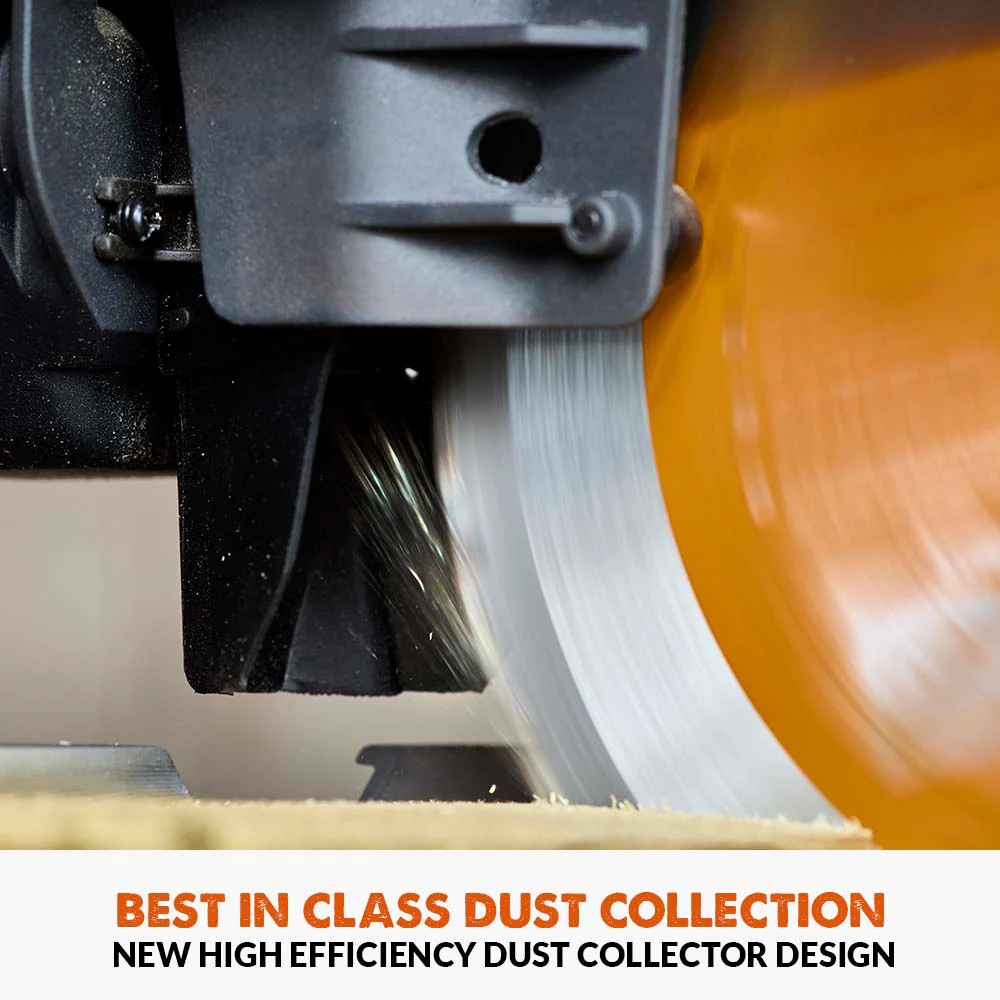 Evolution Cordless R255SMS-DB-Li Double Bevel Mitre Saw & Universal Stand Bundle - Image 11
