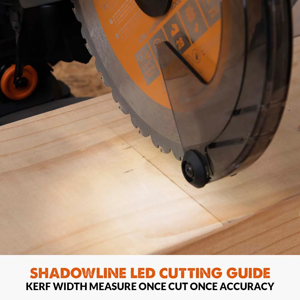 Evolution Cordless R255SMS-DB-Li  Double Bevel Mitre Saw & XL Stand - Image 10