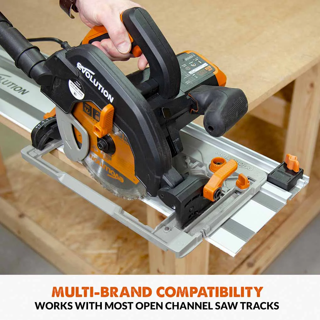 Evolution G2 Track Saw Accessory Bundle, Track Square, Splinter Guard Edge Strips, Power Cable & Vacuum Hose Guide & Track End Stop - Image 13