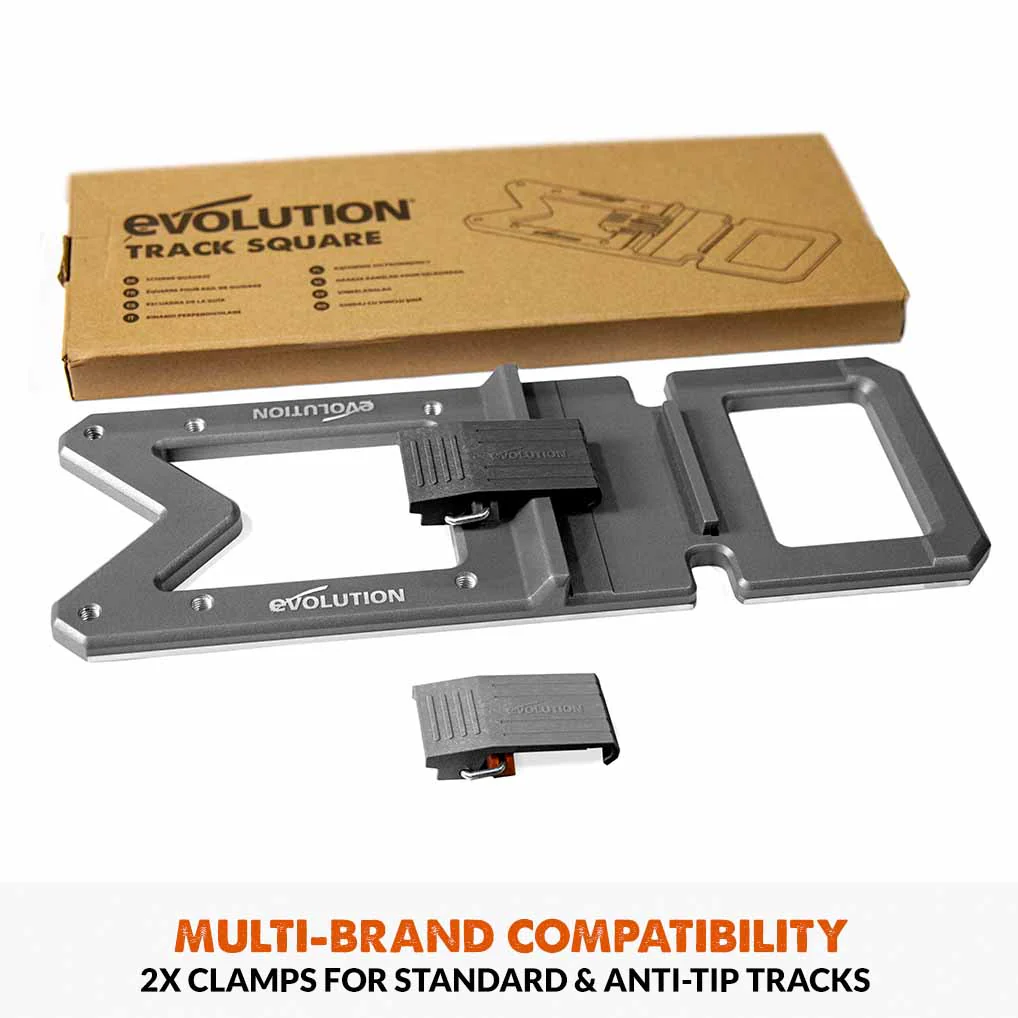 Evolution G2 Track Saw Accessory Bundle, Track Square, Splinter Guard Edge Strips, Power Cable & Vacuum Hose Guide & Track End Stop - Image 3