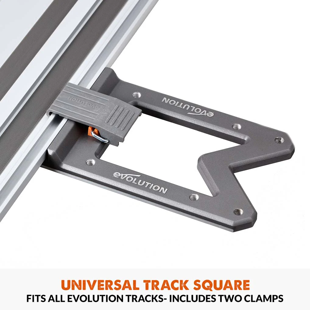 Evolution G2 Track Saw Accessory Bundle, Track Square, Splinter Guard Edge Strips, Power Cable & Vacuum Hose Guide & Track End Stop - Image 4