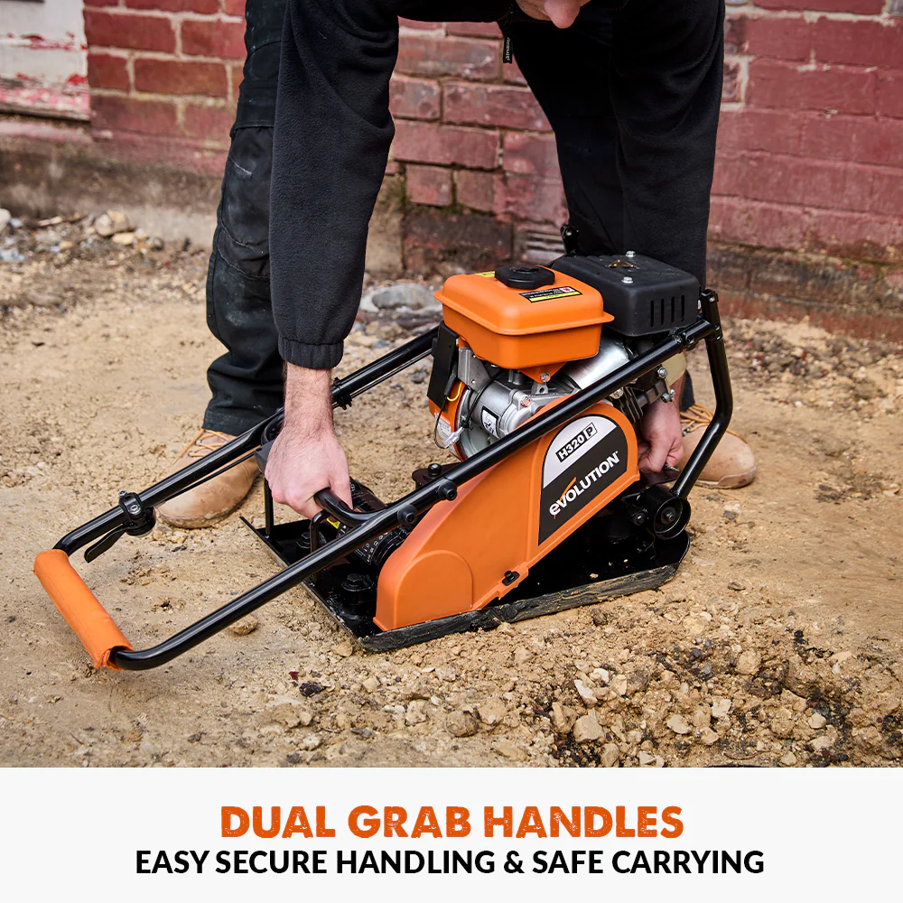 Evolution Hulk Petrol Compactor Wacker Plate - for Trade & DIY Groundwork | H320-P - Image 4