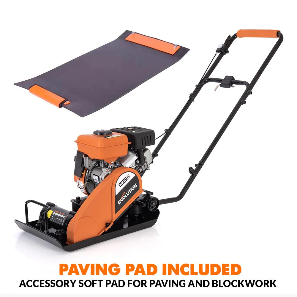 Evolution Hulk Petrol Wacker Plate & Paving Pad Bundle | H320-P - Image 7