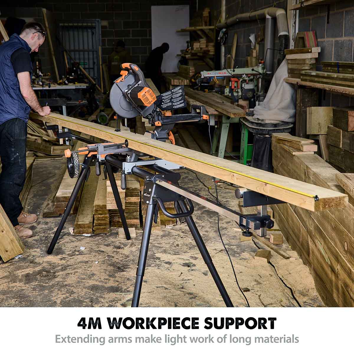 Evolution XL Rolling Mitre Saw Stand With Universal Fittings - Image 3