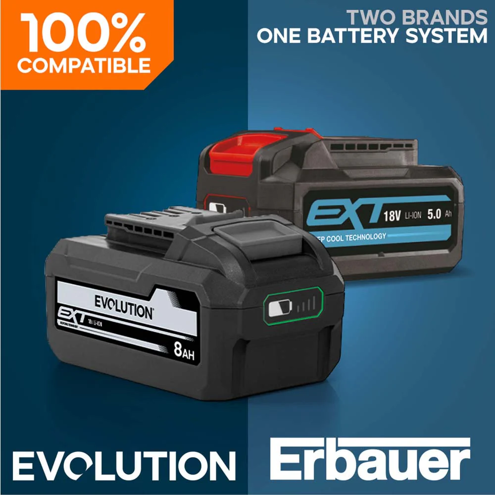 Evolution Cordless R165CCS-Li 165mm Circular Saw 18v Li-Ion EXT Inc Multi-Material Blade - Image 14