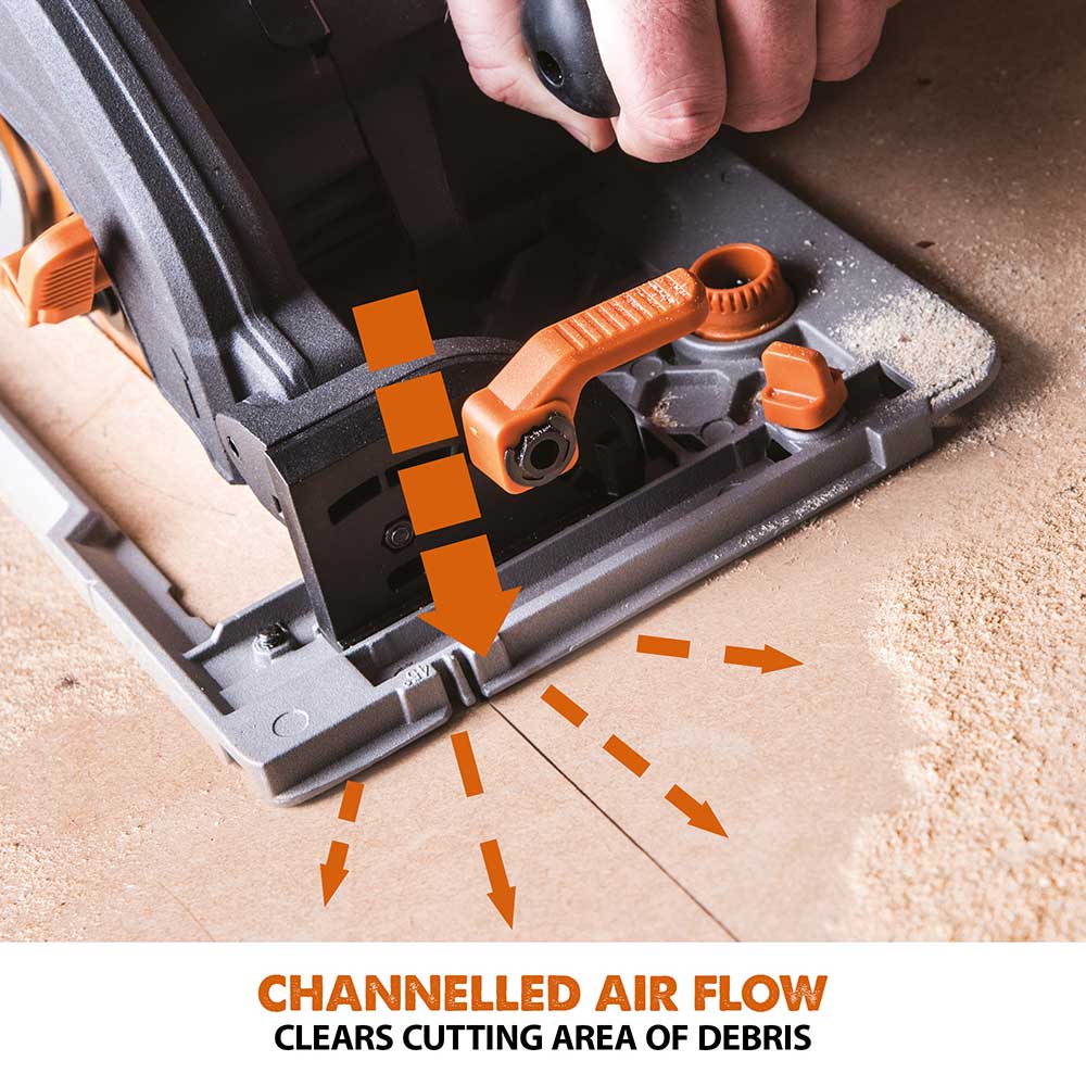 Evolution R185CCSX Handheld Circular Saw, ST2800-G2  2.8m 2-piece Track & 3-piece Mini-Track Bundle - Image 14
