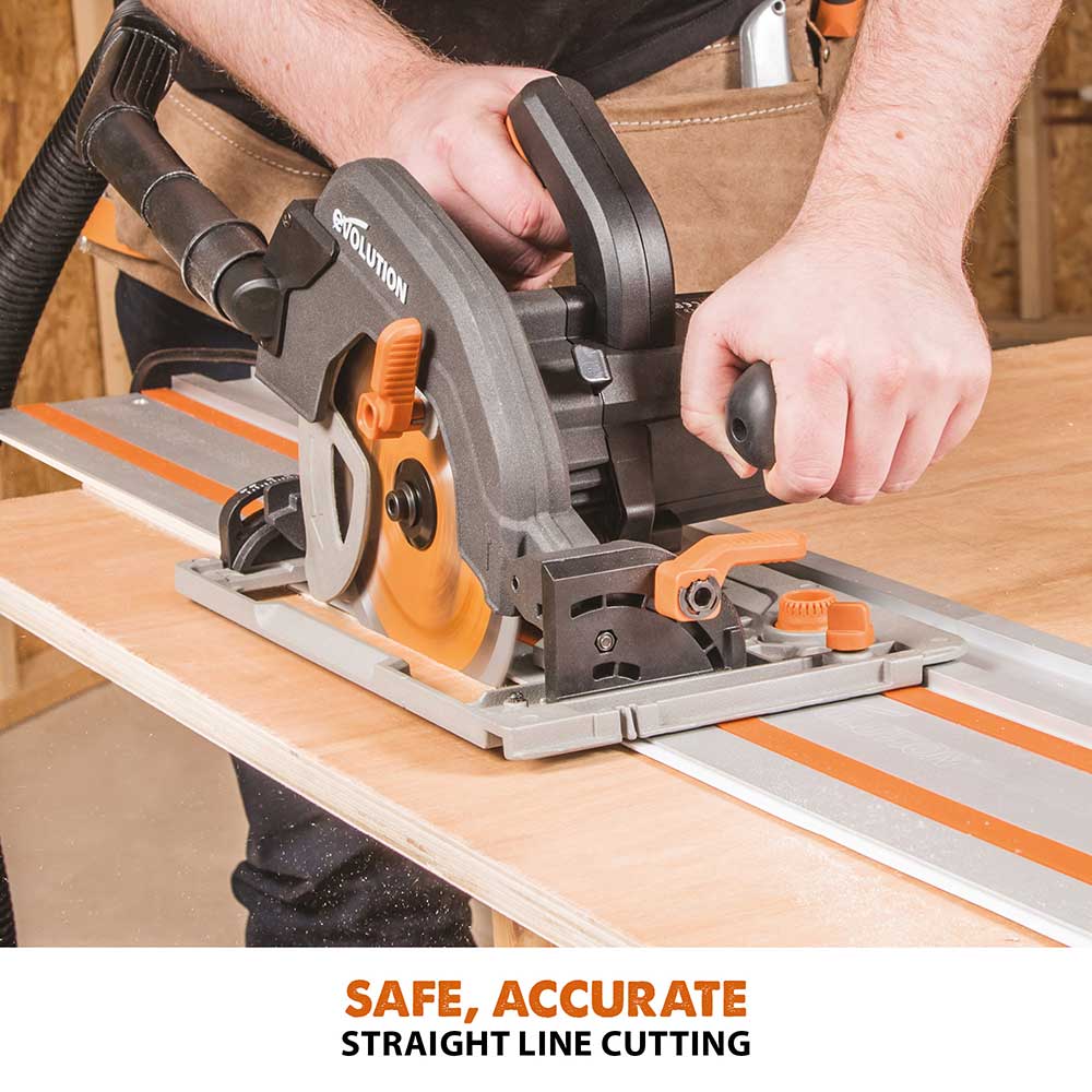 Evolution R185CCSX Handheld Circular Saw, ST2800-G2  2.8m 2-piece Track & 3-piece Mini-Track Bundle - Image 19