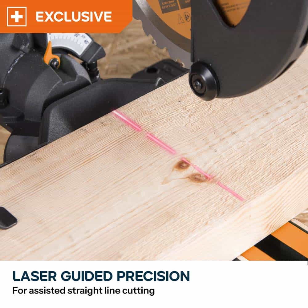 Evolution R185SMS+ 185mm Sliding Mitre Saw & Stand Bundle - Image 11